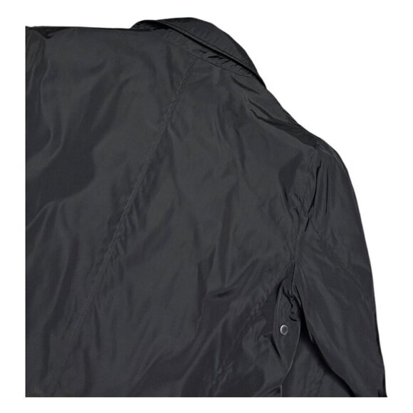 TUMI TECH Insulated Business Casual Designer Lined Long Black Jacket Mens Small - Picture 7 of 8